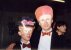 Charles Baker-Glenn and Tim
Ribchester in masks
